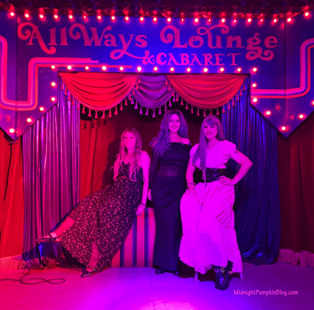 on stage at the all ways lounge and cabaret before the ella bordella review