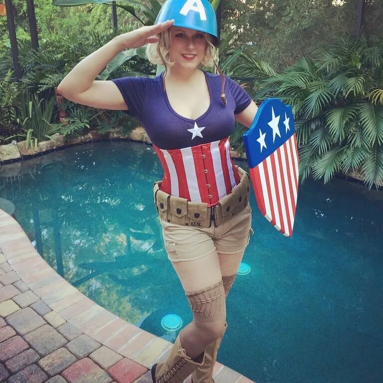 Rule 63 female Captain America