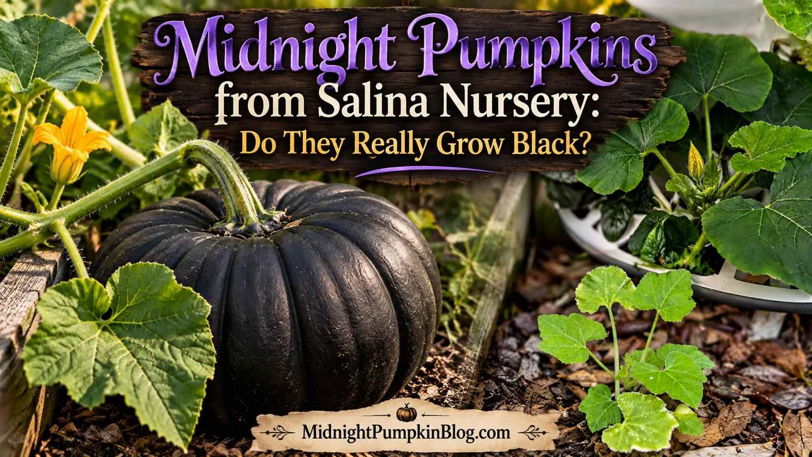 Midnight Pumpkins from Salinas Nursery: Do They Really Grow Black?